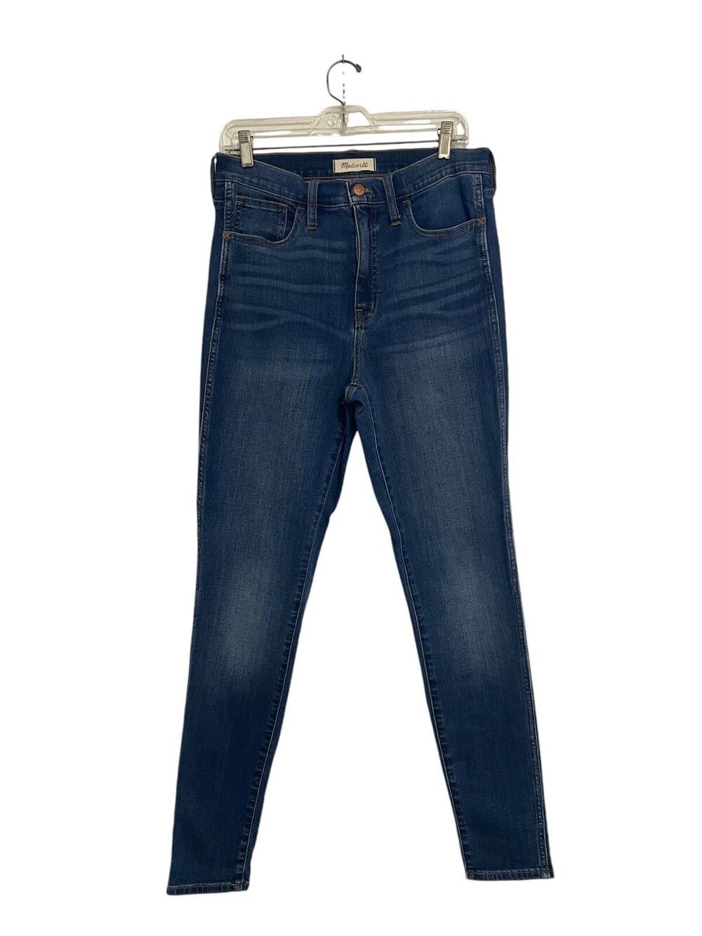Madewell 10" Roadtripper Skinny Jean Women's Tall High Rise Blue Stretch 32x30
